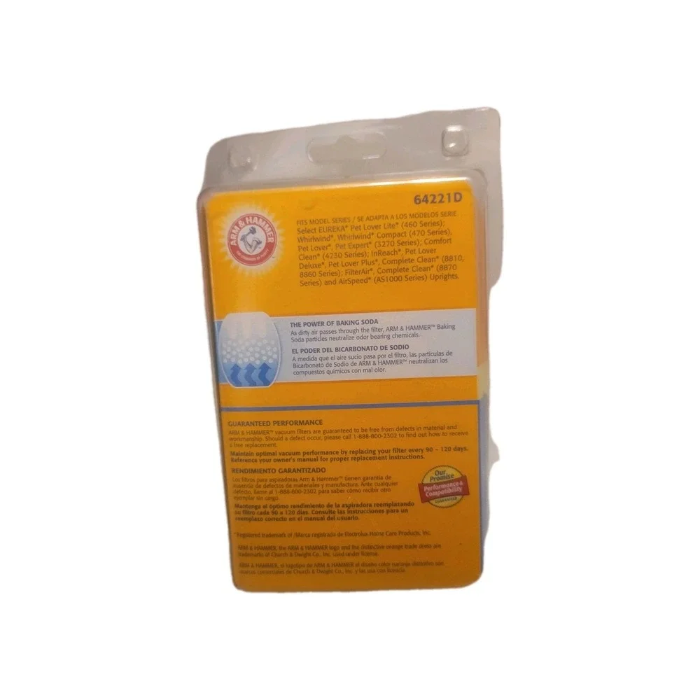 Arm & Hammer Odor-Eliminating Vacuum Filter Eureka DCF-21‎ NEW